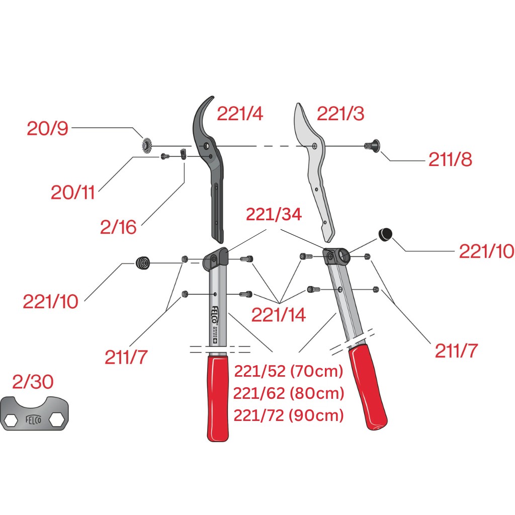 FELCO 221 - części zamienne