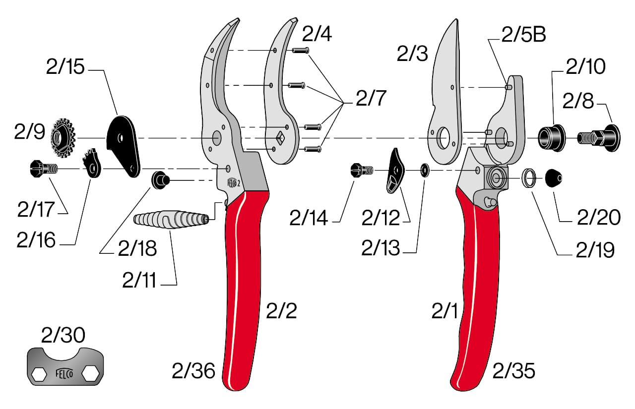 FELCO 2 - części sekatora